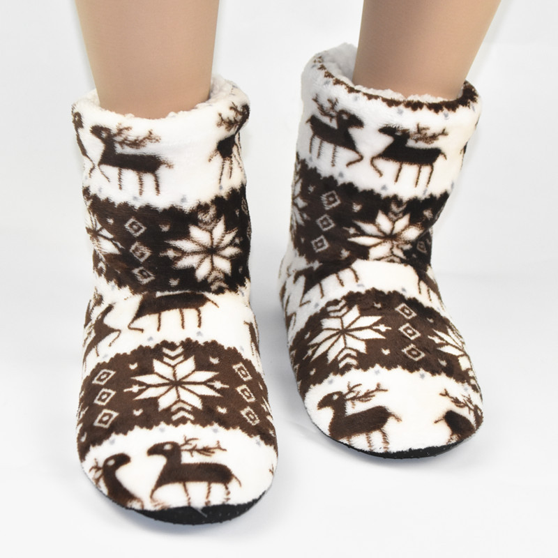Slipper Socks Platform Plus Thick Velvet Slip Floor Socks Warm Socks Floor Shoes Fluffy Fuzzy Socks